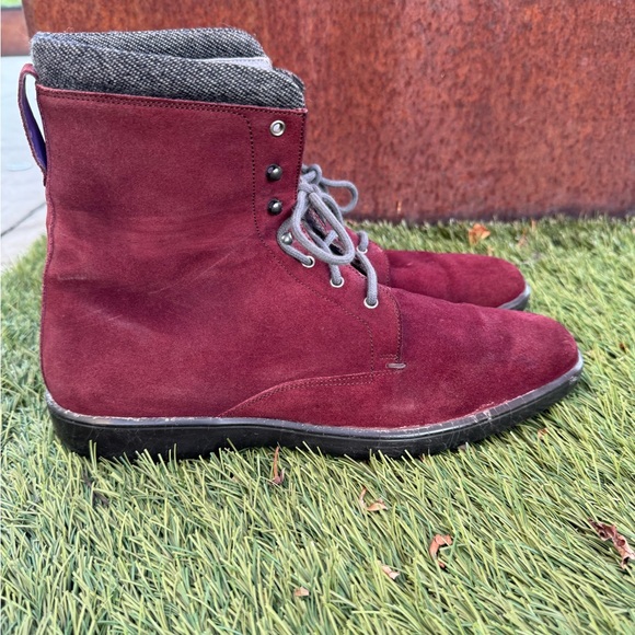 Santoni handmade leather suede winter boots - Picture 2 of 6